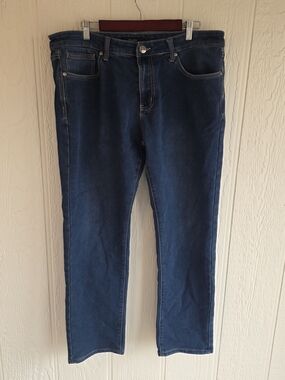 Slim Men's Ethanol Dark Blue Stretch Jeans, Size 38